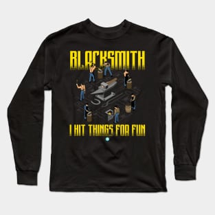 funny Blacksmith Gift Long Sleeve T-Shirt